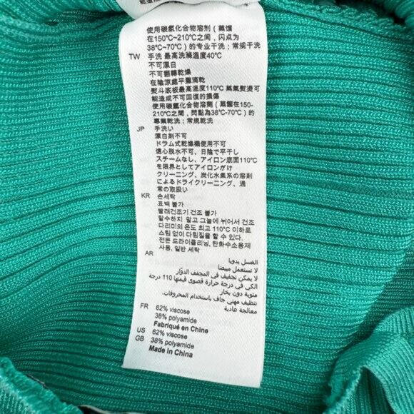 NWT SANDRO Alcudia Knit Crop Top In Verts Size 6 - Picture 10 of 11